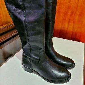 Inc Leather riding long boots